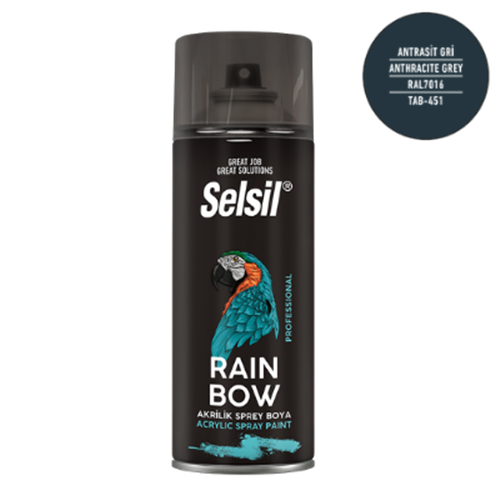 SELSİL SPREY BOYA RAL7016 ANTRASİT GRİ 400 ML